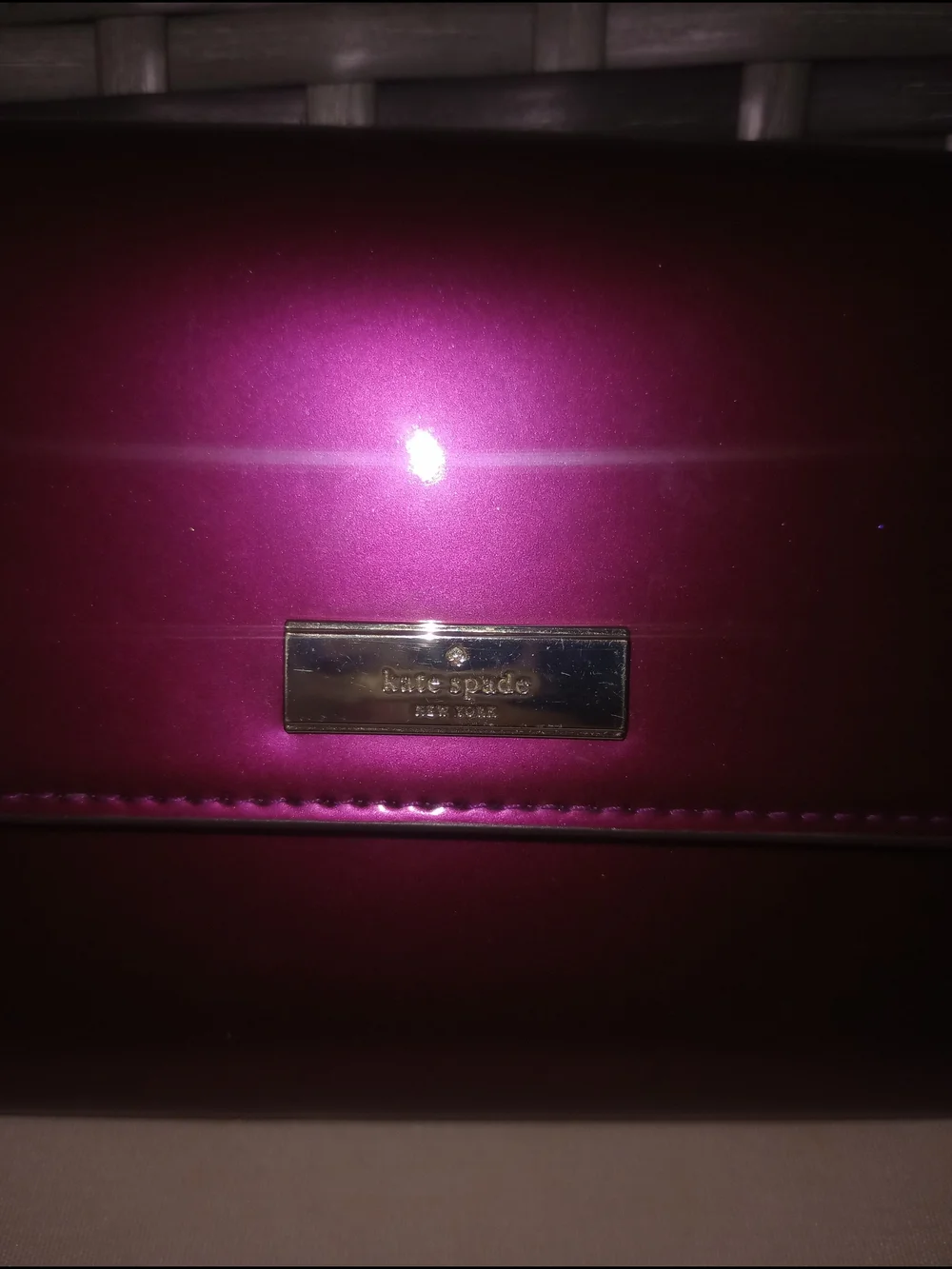 Kate Spade Kenzie Medium Flap Wristlet In Dark Raspberry